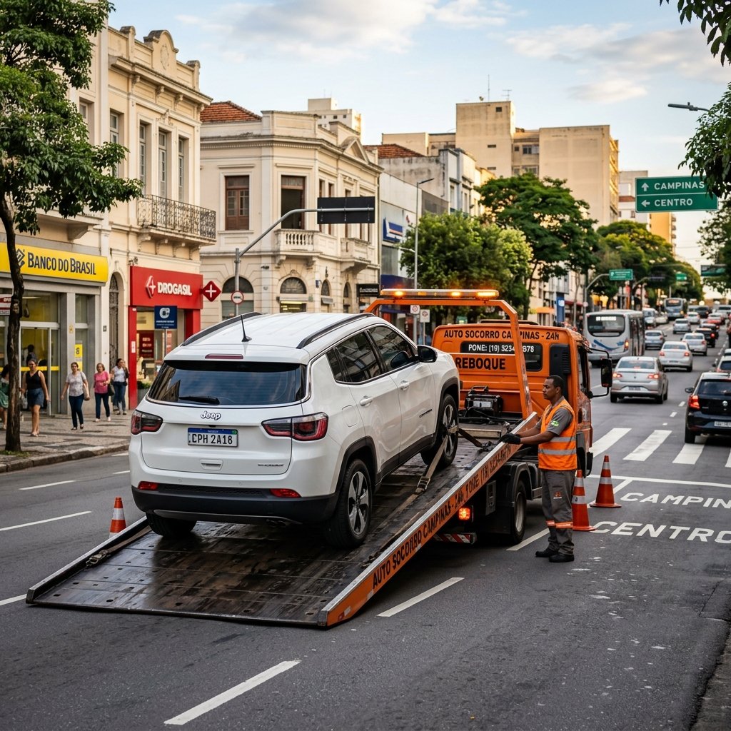 Serviço de guincho para carros de passeio